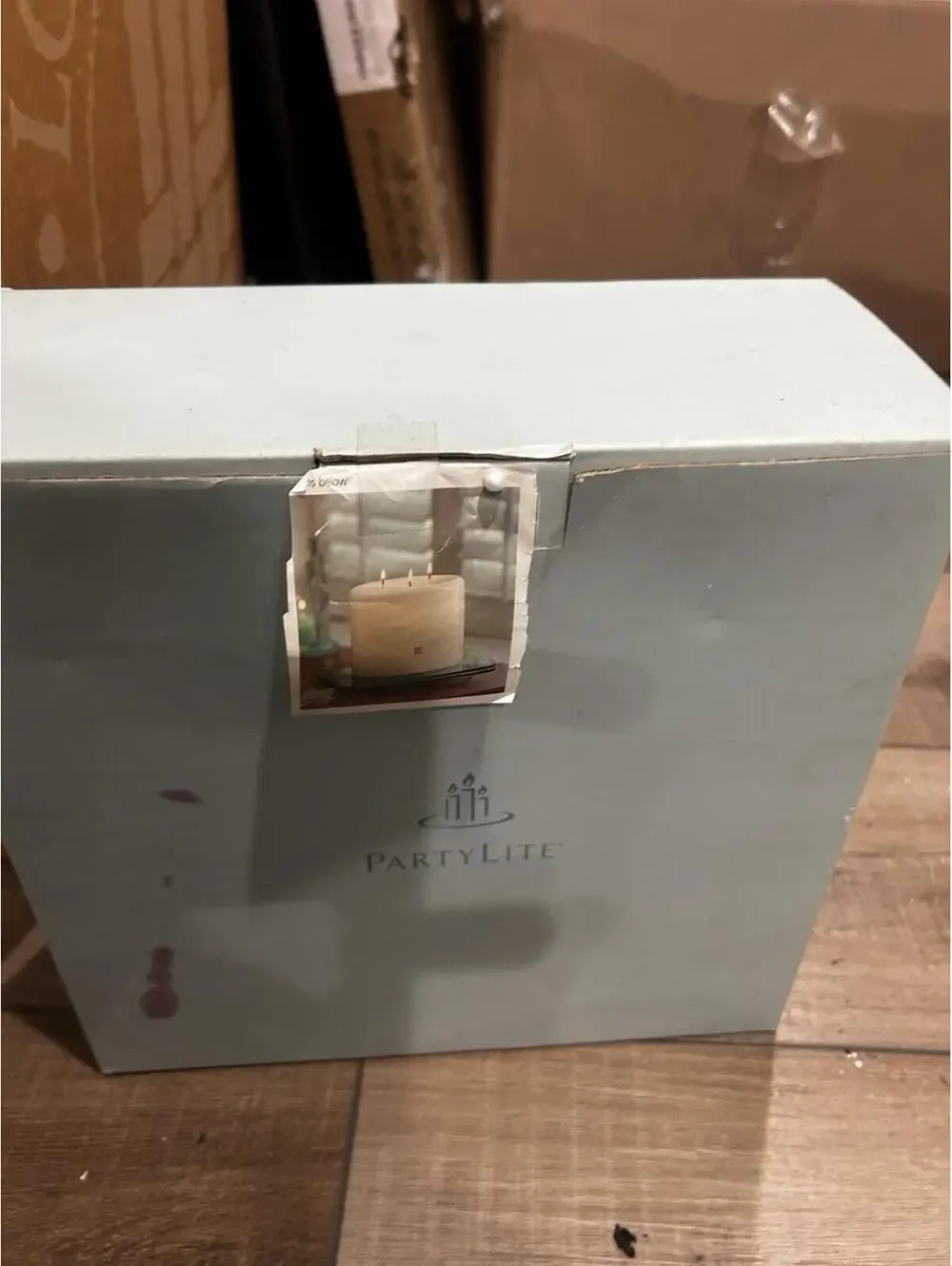 PartyLite Stratus glass Candle Trays Retired New In Box P16C/PHB3306U 3 wick